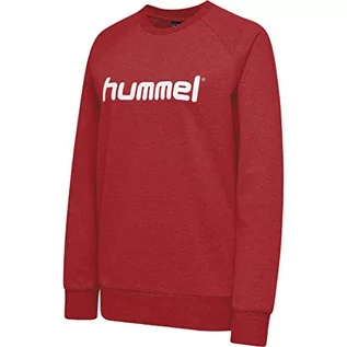 Swetry damskie - hummel Hummel Damski sweter Go Cotton Logo bluza Woman 203519 True Red XXL 203519-3062 - grafika 1