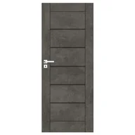 Drzwi wewnętrzne - Drzwi pełne CHICAGO beton ciemny 80 prawe - miniaturka - grafika 1