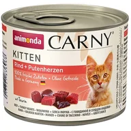 Mokra karma dla kotów - Animonda Cat Carny Kitten smak: wołowina i serca indyka 200g puszka - miniaturka - grafika 1