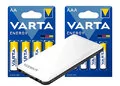 Zestaw Varta Energy - 160szt LR6 / AA, 160szt LR03 / AAA + Powerbank Varta ENERGY 5000mAh - Baterie i akcesoria - miniaturka - grafika 1