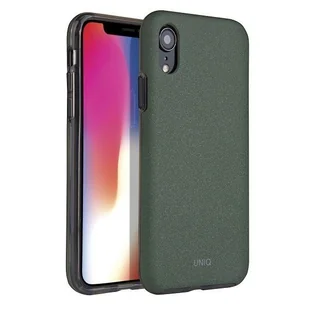 UNIQ UNIQ etui Lithos iPhone Xr oliwkowy /olive UNIQ190OLV - Etui i futerały do telefonów - miniaturka - grafika 1