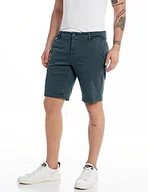 Spodenki damskie - Replay Benni szorty jeansowe męskie, 094 Deep Night, 29W - miniaturka - grafika 1