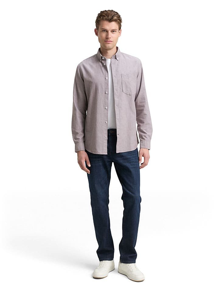 Tom Tailor Koszula - Regular fit - w kolorze beżowym