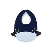 Śliniaki i fartuszki - Bamboo Line Śliniaczek -Save the Ocean-Little Shark - Błękit - miniaturka - grafika 1