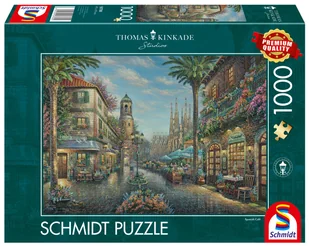 Puzzle, THOMAS KINKADE Hiszpańska uliczka, 1000 el. - Puzzle - miniaturka - grafika 1