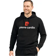 Bluzy męskie - Pierre Cardin Bluza Męska Dresowa Czarna z Kapturem Rozmiar M - miniaturka - grafika 1