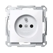 Gniazdka elektryczne - Schneider Gniazdo z/u Merten System M, zaciski śrubowe - biały active - miniaturka - grafika 1