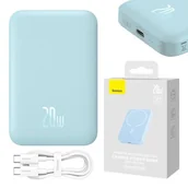 Powerbanki - Powerbank Baseus Magnetic Mini 6000mAh 20W (niebieski) - miniaturka - grafika 1