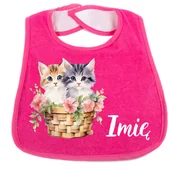 Śliniaki i fartuszki - Śliniak bawełniany z imieniem - miniaturka - grafika 1