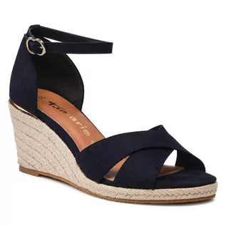 Espadryle damskie - Tamaris Espadryle 1-28026-28 Navy Uni 850 - grafika 1