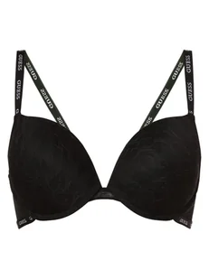 GUESS - Damski biustonosz push-up, czarny - Biustonosze - miniaturka - grafika 1