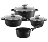 Zestawy garnków i patelni - SK GARNKI MARMUROWE 7 ELE. ZILNER ZL-7016-A emix - miniaturka - grafika 1