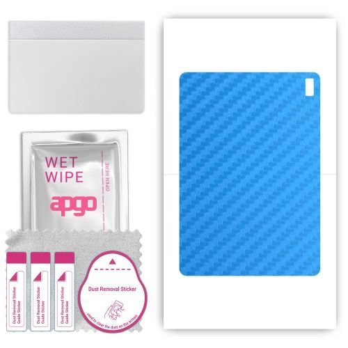 folia naklejka skórka strukturalna na TYŁ do HTC A103 - Carbon Niebieski - apgo SKINS