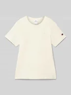 Koszulki dla chłopców - T-shirt z wyhaftowanym logo - miniaturka - grafika 1