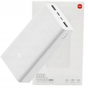 Powerbank Xiaomi Mi 3 - 30 000 mAh biały z kablem - Powerbanki - miniaturka - grafika 1