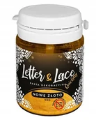 Dodatki do ciast w proszku - Dekoracyjna Pasta Do Koronek - LETTER&LACE Cukiernicza 90g - NOWE ZŁOTO - miniaturka - grafika 1