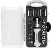 Bity - Zestaw bitów i bitów precyzyjnych z uchwytem magnetycznym z grzechotką 115 mm, 30 szt. - miniaturka - grafika 1