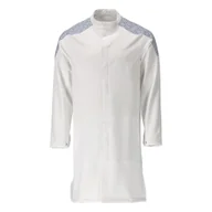 Odzież robocza - FARTUCH ROBOCZY, DŁUGI MASCOT FOOD & CARE 20154-511; BIEL/BŁĘKITNY - miniaturka - grafika 1