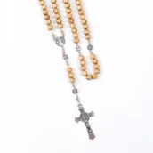 Różańce - Różaniec drewno benedykt - miniaturka - grafika 1