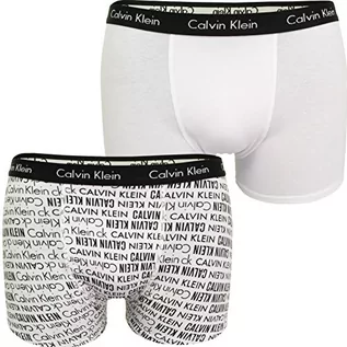 Spodenki damskie - Calvin Klein 2 szt. bagażnik Bokserki (szorty) Chłopcy, White Pr/White, 12-14 lat - grafika 1