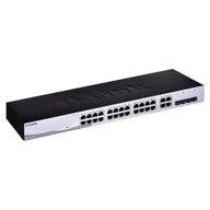 Pozostałe akcesoria sieciowe - D-LINK 28-Port Layer2 Smart Managed Gigabit Switch dlink green 3.0 24x 10/100/1000Mbit/s TP RJ-45 Port4x TP Combo Port/SFP Slot - miniaturka - grafika 1