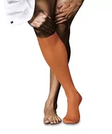 Skarpetki męskie - FALKE Mężczyźni No. 10 M KH Czysta Bawełna Fil d'Ecosse długie jednokolorowe 1 Para, Czerwony (Fire 8150), 41-42 - miniaturka - grafika 1