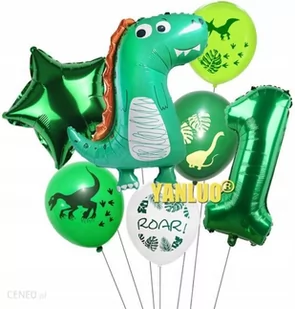 Zestaw Balonów na Roczek z Dinozaurem, 5 el. - Baby shower i roczek - miniaturka - grafika 1