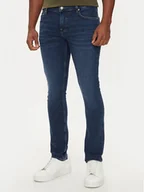 Spodnie męskie - Guess Jeansy M4BA27 D5GQ2 Granatowy Super Skinny Fit - miniaturka - grafika 1