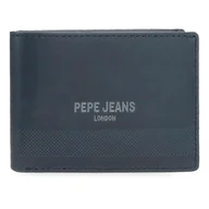 Portfele - Pepe Jeans Głęboki Poziomy Portfel Z Portfelem Niebieski 11x8x1 cm Skóra by Joumma Bags, Niebieski, Talla única, Poziomy portfel z portfelem - miniaturka - grafika 1