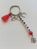 Breloki - Brelok Breloczek Do Kluczy Koń Chwost Podkowa Imię - miniaturka - grafika 1