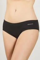 Majtki damskie - Figi damskie czarne z elastycznej bawełny krój midi K2204 Kappa - miniaturka - grafika 1