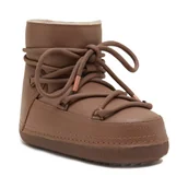 Śniegowce damskie - INUIKII Śniegowce | z dodatkiem wełny | skóra - miniaturka - grafika 1