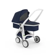 Wózki dziecięce - Wózek Greentom Carrycot white - blue - miniaturka - grafika 1