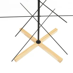 Metalowa choinka z drewnianą podstawą, czarna, 150 cm Lumarko! XXX - Ozdoby bożonarodzeniowe - miniaturka - grafika 7