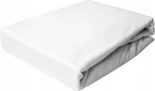 Prześcieradła - Prześcieradło Jersey Z Gumką 100X180 Białe - miniaturka - grafika 1