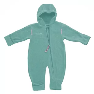 HOPPEDIZ ♥ Kombinezon z bawełny ekologicznej ✓ bardzo długie nogawki – idealny do nosidełka dla niemowląt ✓ ściągacze na dłoniach i stopach, niebieski polar., 68-74 - Kombinezony dla dzieci - miniaturka - grafika 1