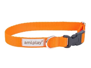 Amiplay obroża regulowana Samba M pomarańczowa - Obroże dla psów - miniaturka - grafika 1