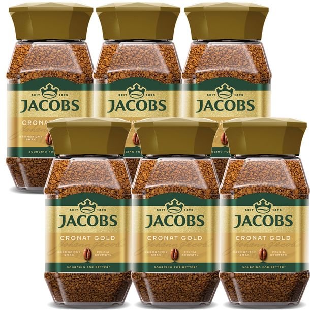Jacobs Cronat Gold Kawa rozpuszczalna 200g 6 sztuk
