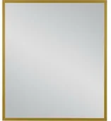 Lustra - Lustro łazienkowe w złotej ramie aluminiowej 70x80cm - miniaturka - grafika 1