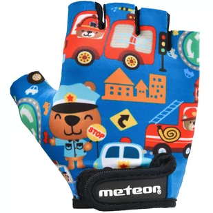 Rękawiczki rowerowe dla dzieci Meteor Safe City Jr 26178-26179-26180 - Rękawiczki rowerowe - miniaturka - grafika 1