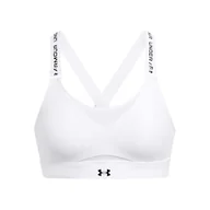 Biustonosze - Under Armour Damski biustonosz sportowy Infinity High Impact, (100) Biały/Czarny, (X-Large) A/C - miniaturka - grafika 1
