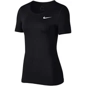 Koszulki i topy damskie - Nike Damski All Over Mesh Top, czarny/biały, XL - miniaturka - grafika 1
