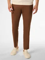 Spodnie męskie - Selected Spodnie - SLHSlim-Neil Mężczyźni Slim Fit brązowy jednolity, 44 - miniaturka - grafika 1