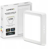 Lampy sufitowe - Panel plafon sufitowy Led Natynkowy Kwadrat 12W 1080lm Nie mruga CCD Slim - miniaturka - grafika 1