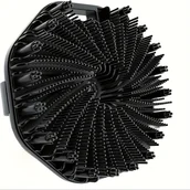 Pozostałe akcesoria do kąpieli i SPA - TEMU 1 szt. Silikonowy Peeling do Ciała Loofah - Narzędzie do Peelingu i Masażu w Kolorze Jasnobrązowym, Ergonomiczny Uchwyt, Bez Baterii, 6 Kolorów - miniaturka - grafika 1