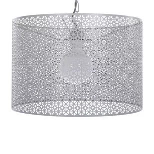 Beliani Lampa wisząca szara MEZEN - Lampy sufitowe - miniaturka - grafika 1