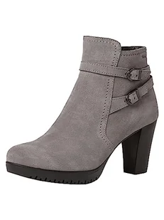 Tamaris Damskie sztyblety 1-25039-41, Grey Suede, 40 EU - Botki damskie - miniaturka - grafika 1