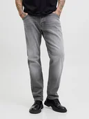 Spodnie męskie - Jack & Jones Dżinsy "Jjimke" - Regular fit - w kolorze szarym - miniaturka - grafika 1