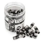 Kable - Wtyk F kompresyjny Spacetronik TV-FC04S Short 50sz - miniaturka - grafika 1