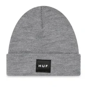Czapki i chusty sportowe męskie - Czapka męska HUF Essential Box Logo Beanie zimowa szara - miniaturka - grafika 1